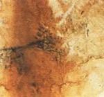 Рисунок с изображением двух доисторических лошадей